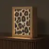Luipaardprint - Bruin - Courage - Sierlijk Light Box met kabel (Tafellamp) klein -z3d_website