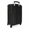 Gele kiepwagen met stenen en stippenpatroon NBS - Handbagage koffer - Kinderen Unisex middel -achterkant