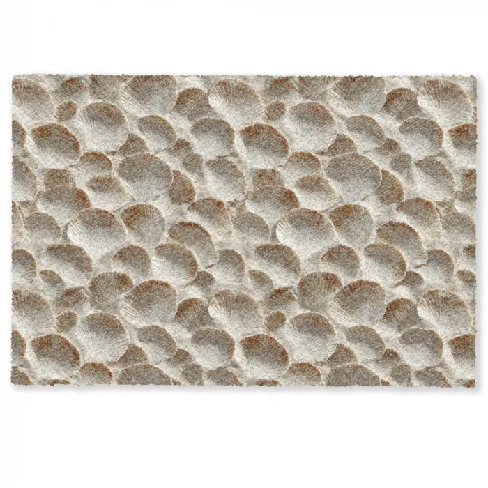 Schelpen - Waaiervorm - Wit Deurmat klein 898 -zkaufland3d