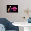 Man - Tekst - Neon poster papier klein -sfeer3