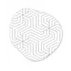 Geometrie - Lijn - Patroon Wandcirkel Organisch Forex 3mm klein 629 -3d