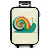 Slak - Regenboog - Kleurrijk Kinderkoffer - Zwart klein -zzz_website3d