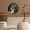 Stilleven met bloemen - Schilderij van Eelke Jelles Eelkema Wandcirkel behangsticker klein -sfeer1
