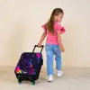 Neon actievolle voetbalspeler Kinderkoffer - Zwart klein -sfeer1