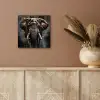 Olifant - Watercolor - Wilde dieren - Luxe aluminium wit klein -sfeer4