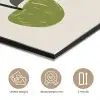 Appels - Groen - Illustratie - Bladeren aluminium wit klein -closeup_NL