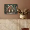 Kerst - Gnomen - Peperkoekhuisje - Rood - Groen PET vilt klein -sfeer4