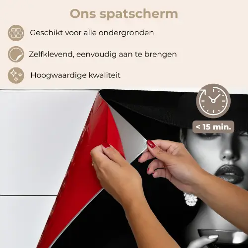 Vrouw - Cocktail - Chic keuken achterwand spatscherm klein -spatscherm_NL