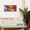 Street Art - Bloemen - Mix tuinposter los doek klein -sfeer7