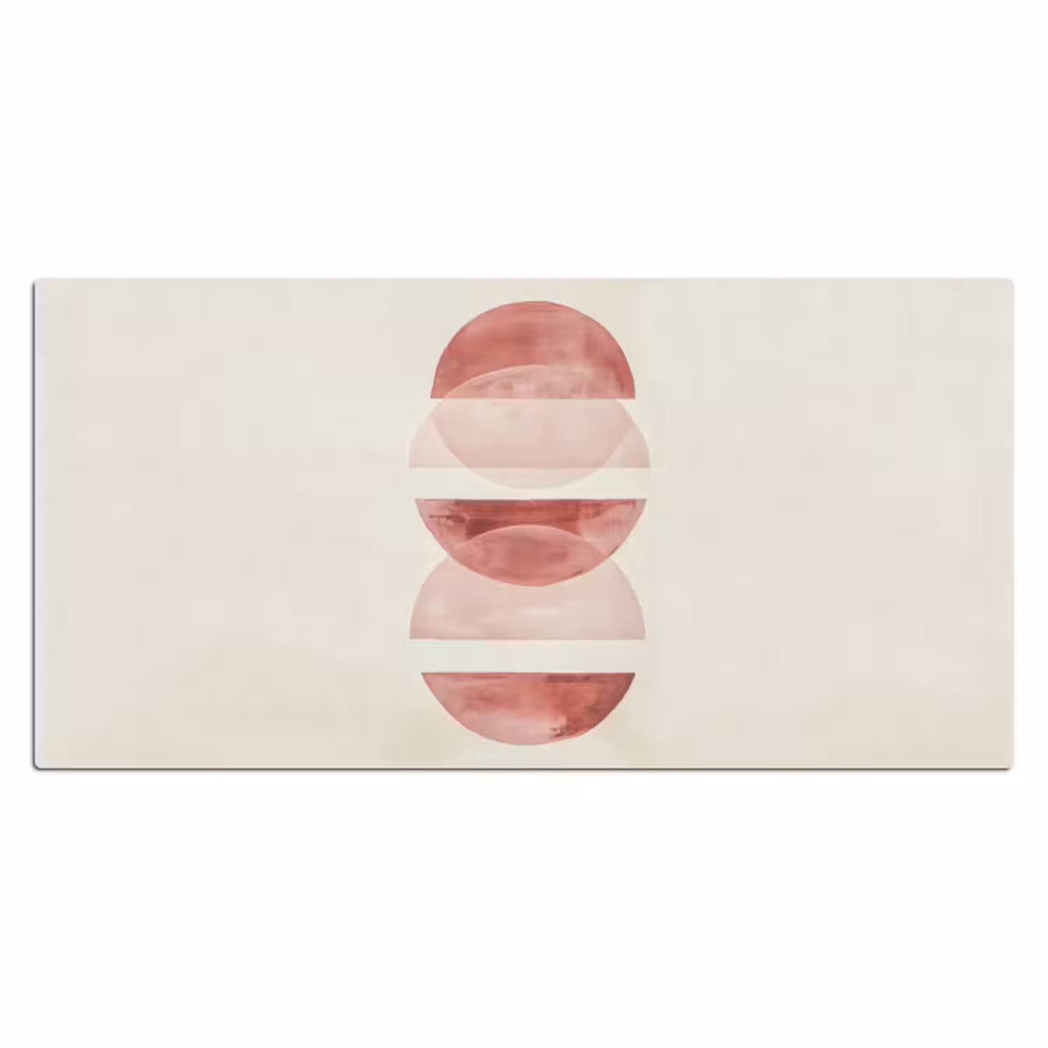 Bureau onderlegger - Minimalistisch - Cirkels - Roze