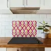 Retro - Floraal - Paars keuken achterwand spatscherm klein 900 -sfeer2