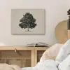 Eikenboom - Schaduw - Egaal PET vilt klein -sfeer3
