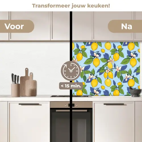 Illustratie - Citroen - Patroon keuken achterwand 2 middel 871 -voor-na2_NL