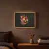Boeket - Bloemen - Exotisch Light Box met batterij (Wandlamp) middel -sfeer4