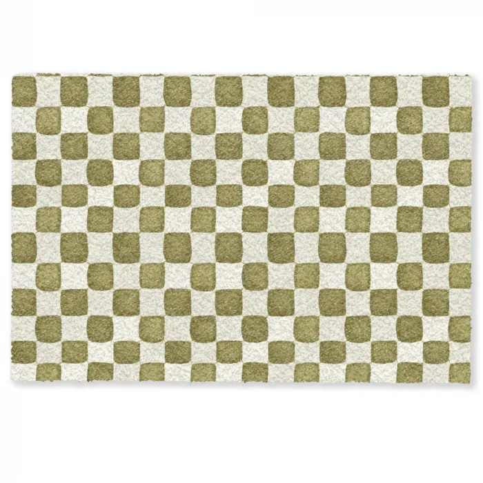 Schaak - Patroon - Groen Deurmat klein 898 -zkaufland3d