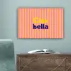Verticaal - Strepen - Oranje - Ciao bella canvas 2cm klein -sfeer4