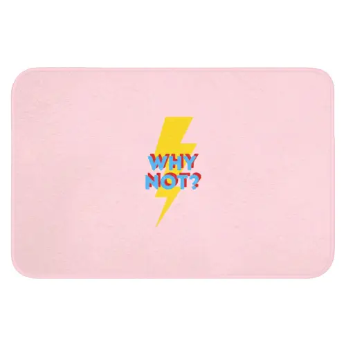 Why not - Bliksem - Roze Badmat klein -3d