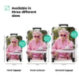 Ochtendjas - Krulspelden - Roze NBS - Handbagage koffer - Volwassenen Unisex middel zzzzzzVergelijking_3EN