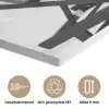 Glamour - Modern - Zwart - Wit PET vilt klein -closeup_NL