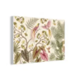 Vogels - Tropisch - Botanisch - Roze forex 5mm xxl -3d
