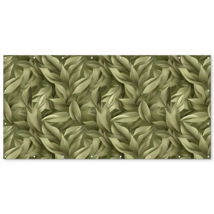 Bladeren - Modern - Groen Balkonbeschermer Duitsland klein 596 -zz_3d