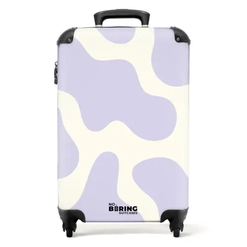 Abstract - Paarse vormen NBS - Handbagage koffer - Kinderen Unisex middel -productfoto_recht