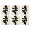 Strepen - Zwart - Abstract onderzetter kurk middel -3d
