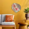 Bloemen - Stelen - Roze - Schaduw Wandcirkel Organisch Forex 3mm klein -sfeer4