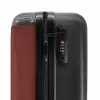 Palmbomen - Palmboom op mahoniebruine achtergrond NBS - Handbagage koffer - Kinderen Unisex middel -slot