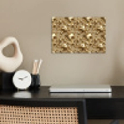 Druppels - Organisch - Goud poster papier klein 62 -sfeer1