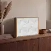 Lichtgrijs - Ruw - Subtiel Light Box met batterij (Wandlamp) middel 907 -sfeer2
