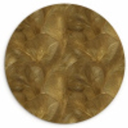 Organisch - Lijnen - Goud Wandcirkel kunststof plaat 5mm dik klein 188 -3d