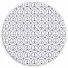 Anker - Haven - Blauw - Wit Wandcirkel plexiglas klein 852 -3d