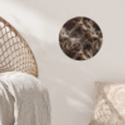 Bruin - Goud - Marmer Wandcirkel behangsticker klein 186 -sfeer4