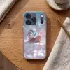 Slak - Disco - Mozaïek - Blauw Telefoonhoesje iPhone 17 Pro klein -sfeer1