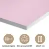 Tekst - Roze - Love - Hart PET vilt klein -closeup_NL