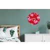 Patroon - Hartjes - Roze - Valentijn Wandcirkel aluminium klein -slaapkamer