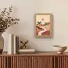 Heuvels - Palmbomen - Abstract Light Box met kabel (Tafellamp) klein -sfeer2