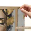 Sierlijk - Vrouw - Goud - Ogen Light Box met batterij (Wandlamp) middel -USP_websiteprintNL
