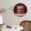 Rode - Velvet - Taart - Eten Wandcirkel plexiglas klein -sfeer4