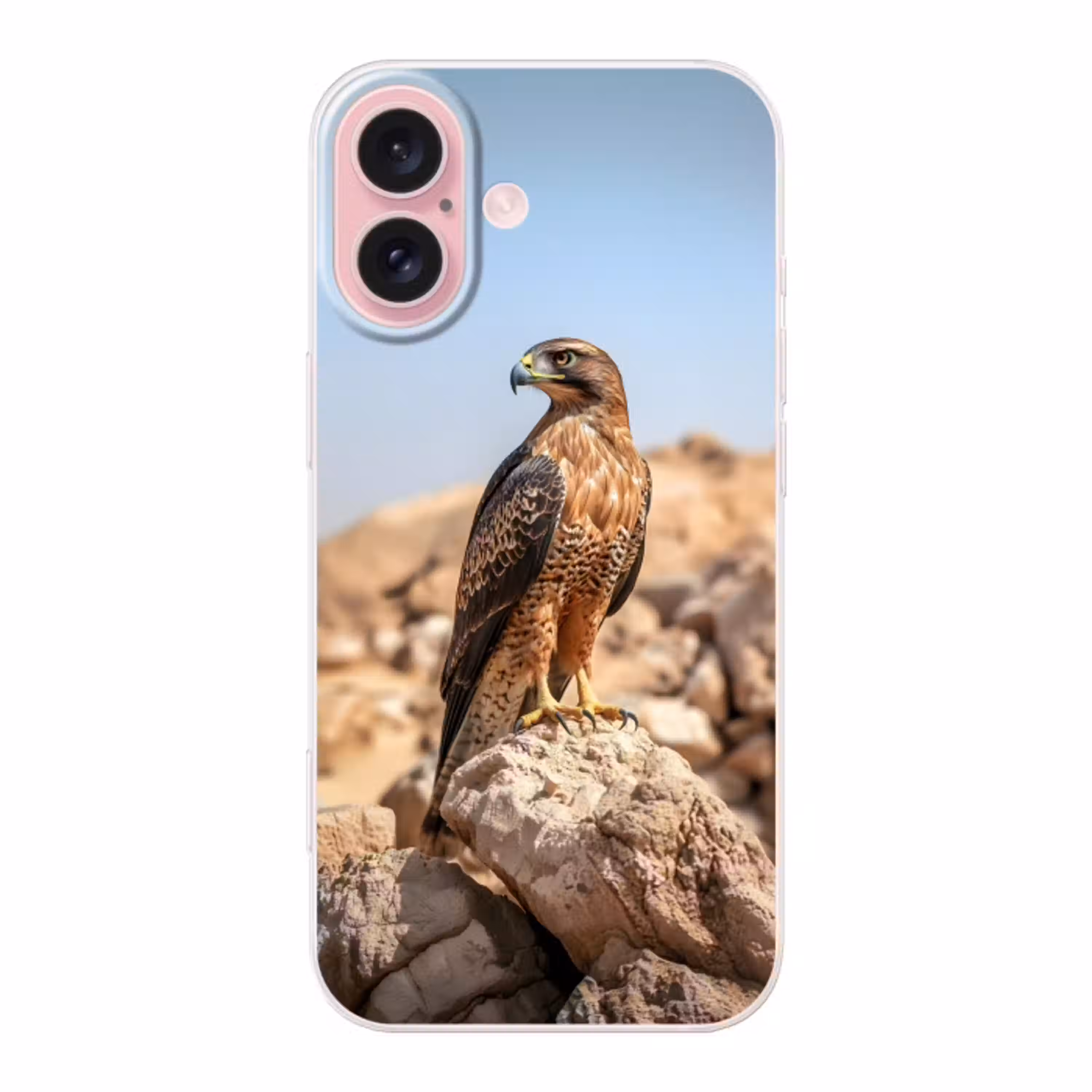 Valk - Vogel - Rots - Macht Apple iPhone 16 klein -3d