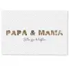 Papa & Mama - Lettercollage Deurmat klein -zkaufland3d