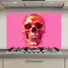 Felroze - Tanden - Schedel keuken achterwand spatscherm klein -3d_website