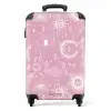Boho - Roze hemelpatroon NBS - Handbagage koffer - Unisex middel -productfoto_recht