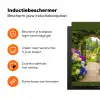 Doorkijk - Poort - Hortensia - Bloementuin Inductie beschermer vinyl 3mm middel -zzzzzzz-td-ups