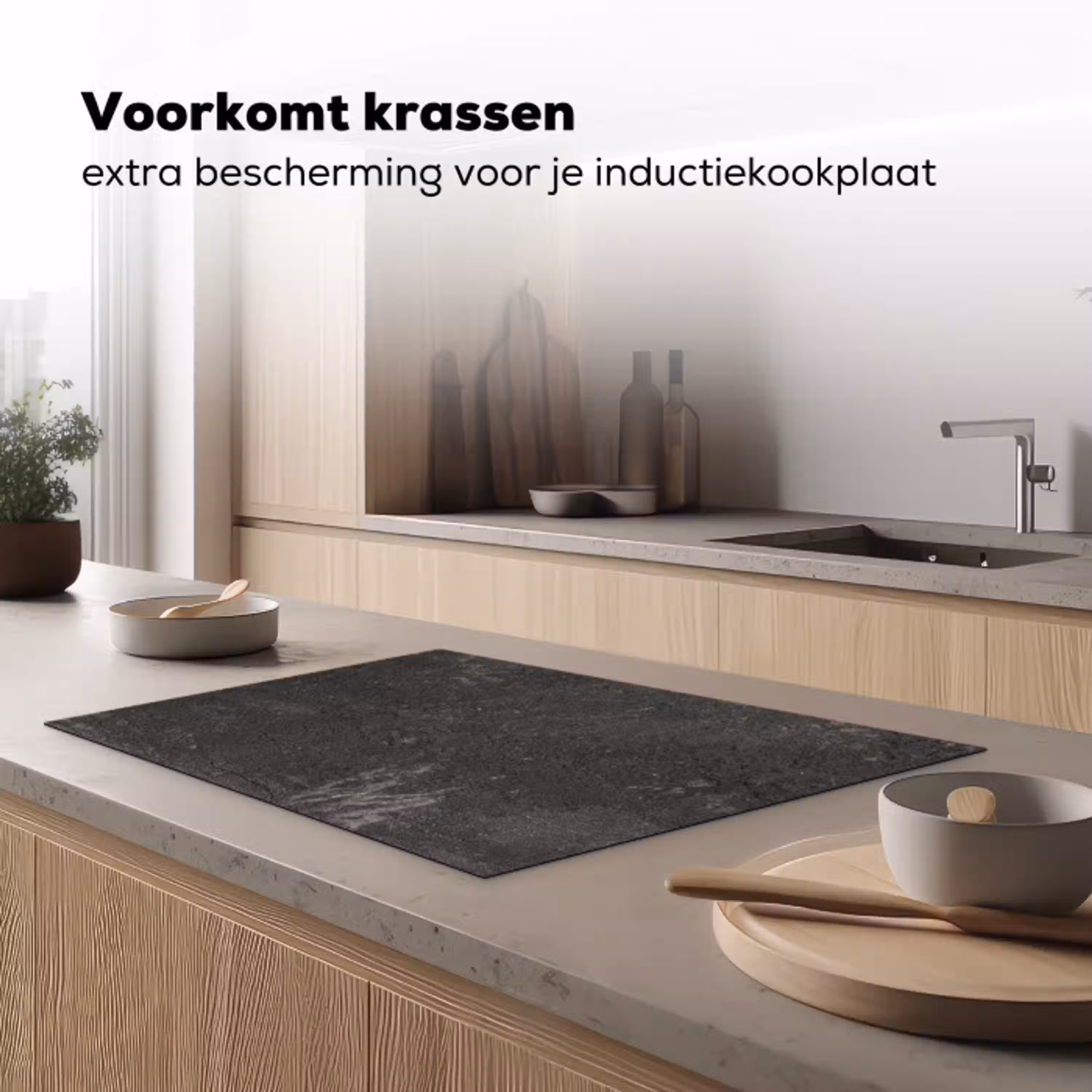 Verleden in Beton Geëtst Inductie beschermer vinyl 3mm klein -sfeer1