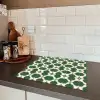 Tegel - Klassiek - Groen Inductie beschermer vinyl 3mm middel 274 -sfeer3