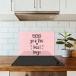 Spreuken - Moms give the best hugs - Quotes - Mama keuken achterwand spatscherm klein -sfeer2