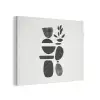 Japandi - Zwart - Abstract PET vilt klein -3d