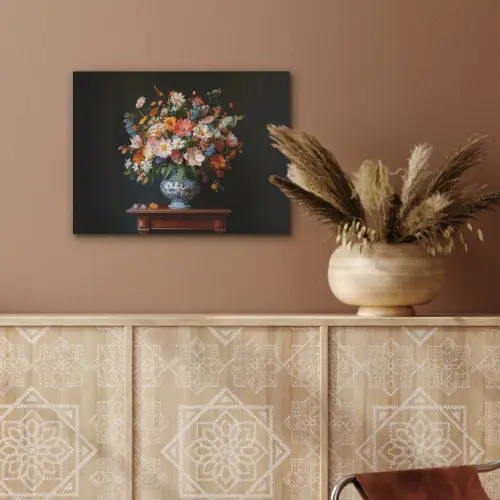 Boeket - Roze - Bloemen - Vaas PET vilt klein -sfeer4